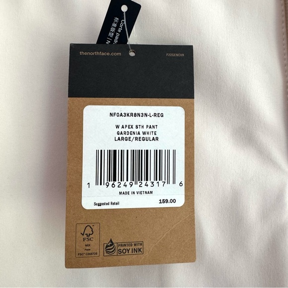 NWT The North Face Ski Pants Apex STH Long Shell Snowboarding Outdoor White L - Picture 12 of 12